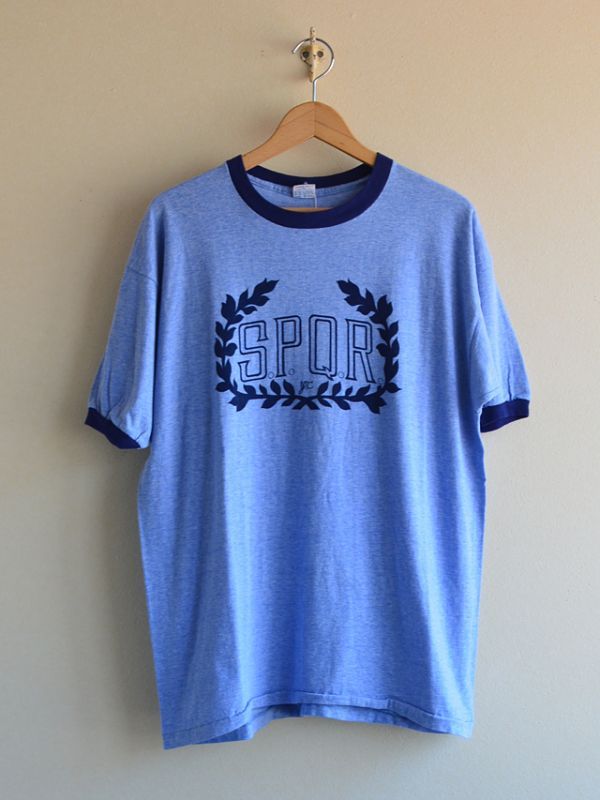 ★極上‼️激レア★70s バータグ チャンピオンリンガーTシャツ 杢ブルー XL‼️