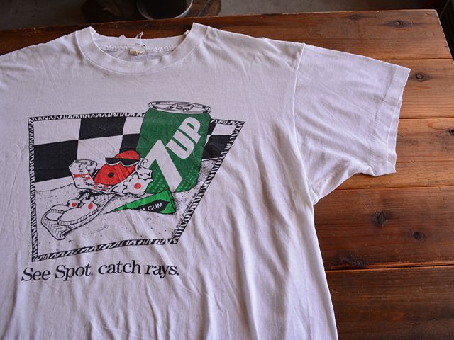 1980s 7UP Tシャツ 表記XL - 古着屋HamburgCafe