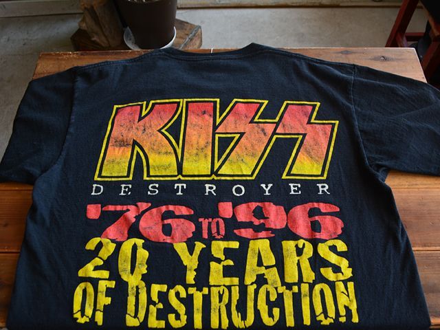 1990s KISS 20YEARS OF DESTRUCTION Tシャツ 表記XL - 古着屋HamburgCafe