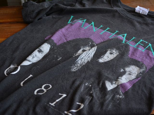 1980s VAN HALEN OU812 Tour Tシャツ 表記L - 古着屋HamburgCafe