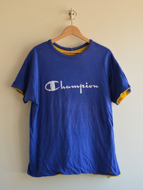 1980s Champion リバーシブルTシャツ 表記XL - 古着屋HamburgCafe