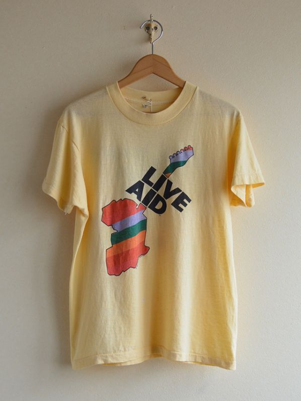 1980s LIVE AID Tシャツ 表記L - 古着屋HamburgCafe