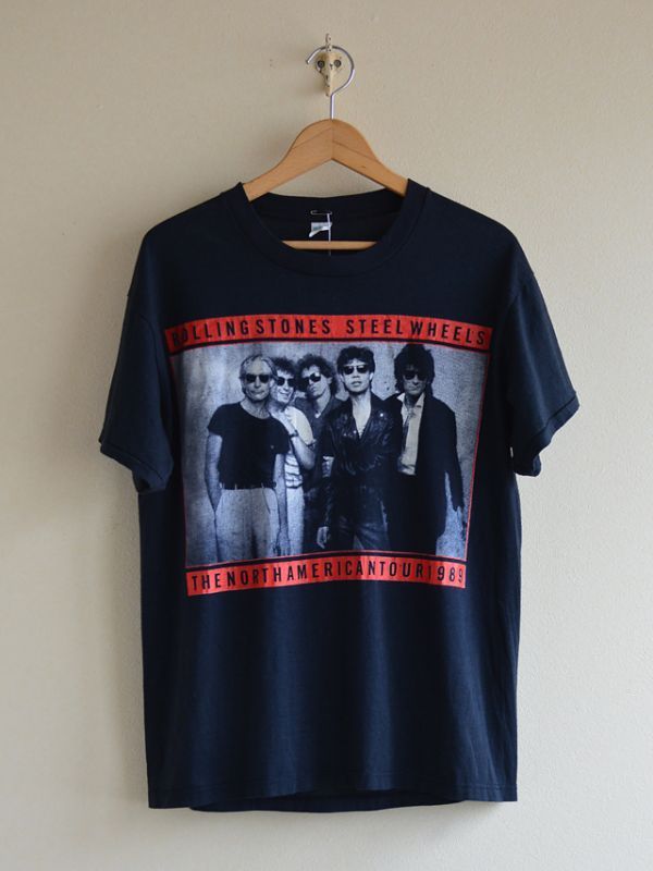1980s The Rolling Stones STEEL WHEELS 1989 Tour Tシャツ 表記L