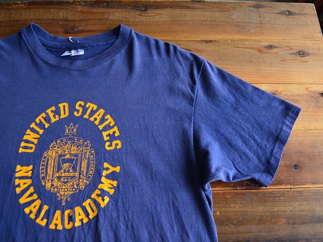 1990s Champion US.Naval Academy Tシャツ 表記XL - 古着屋HamburgCafe