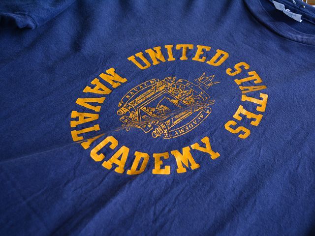 1990s Champion US.Naval Academy Tシャツ 表記XL - 古着屋HamburgCafe