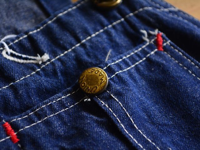 1960s UNION MADE デニムオーバーオール 実寸w33 - 古着屋HamburgCafe