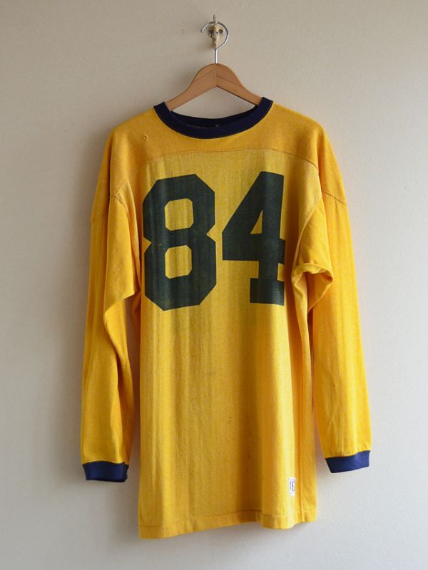 1960s Champion ナンバリングフットボールTシャツ 表記46 - 古着屋 