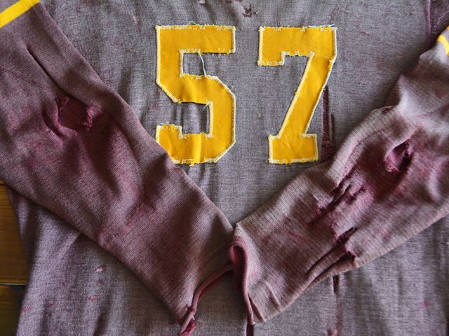 1950s〜ナンバリングフットボールTシャツ 実寸L - 古着屋HamburgCafe