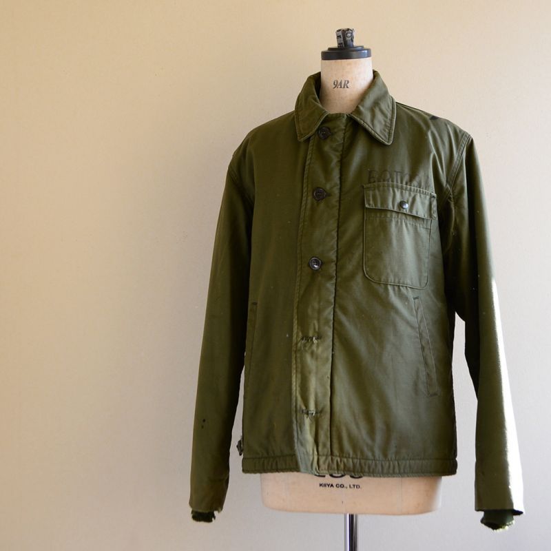 70s　US NAVY A-2 デッキジャケット