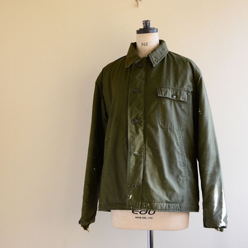 1970s US.NAVY A-2デッキジャケット 実寸M - 古着屋HamburgCafe