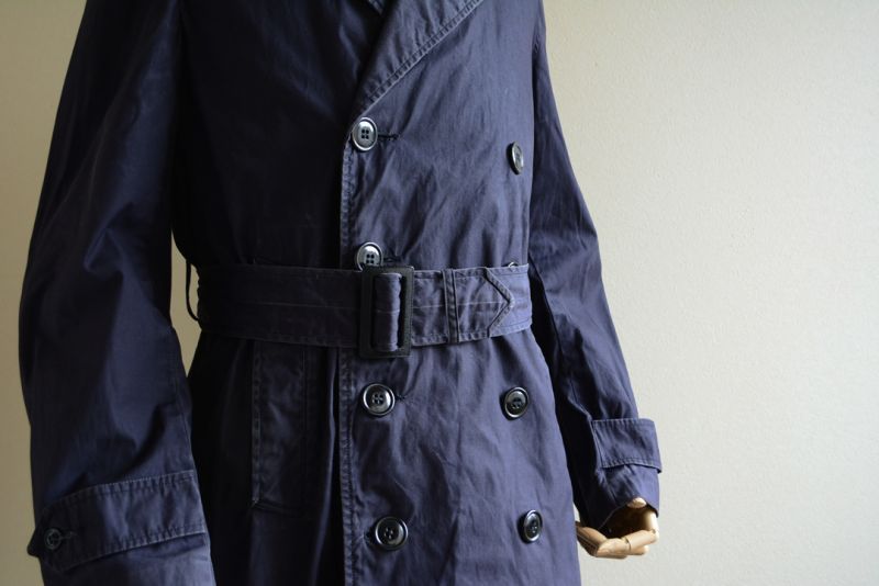 1960s US.NAVY トレンチコート 表記SMALL - 古着屋HamburgCafe