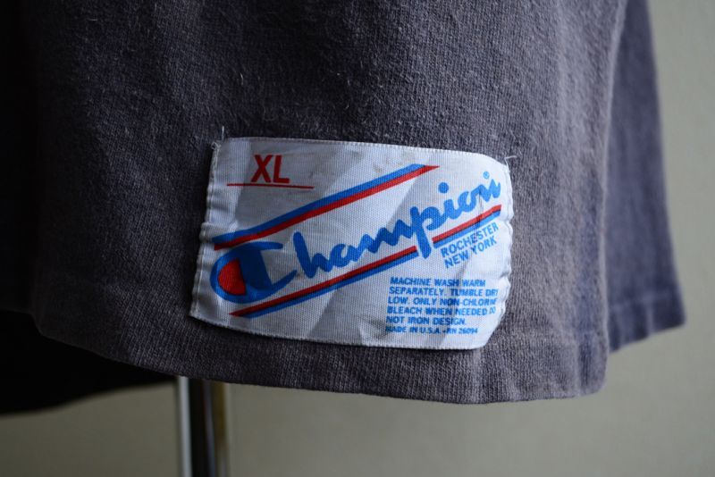 1980s Champion フットボールTシャツ 表記XL - 古着屋HamburgCafe