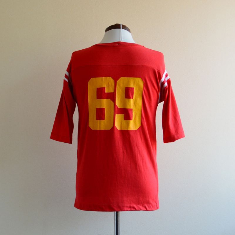 1970s ARTEX USMCフットボールTシャツ ナンバリング“69” 表記M - 古着