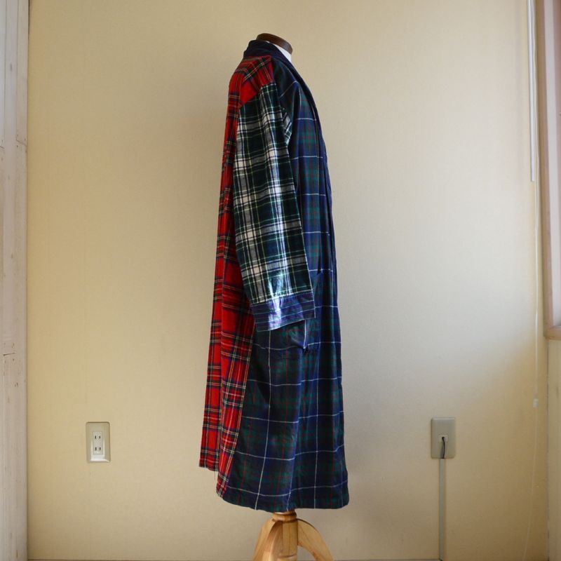 1990s TOMMY HILFIGER フランネルガウン クレイジーパターン 表記S/M