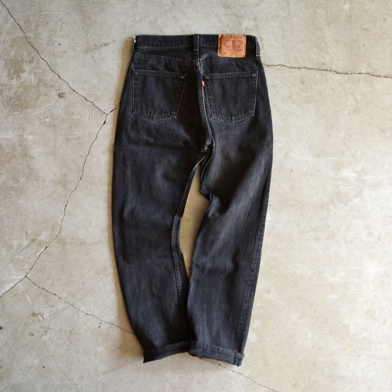 1990s Levi's 501 ブラックデニム 表記W28 L32 - 古着屋HamburgCafe