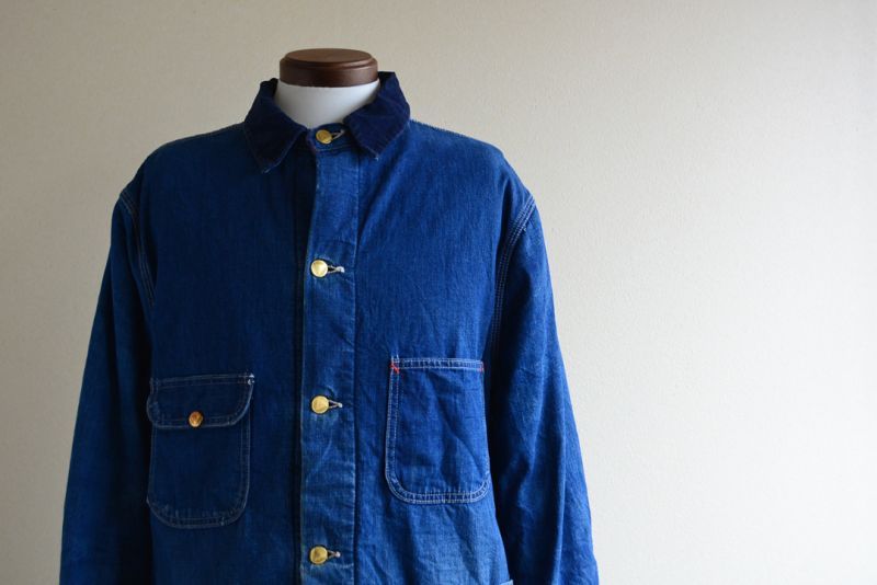 すぐ発送可能！ 8-75 US製 60s Sears Vat Dyed Denim カバーオール