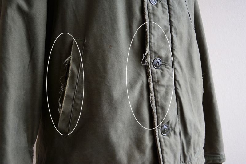 1960s US.NAVY A-2 バックステンシルデッキジャケット 初期型 実寸L