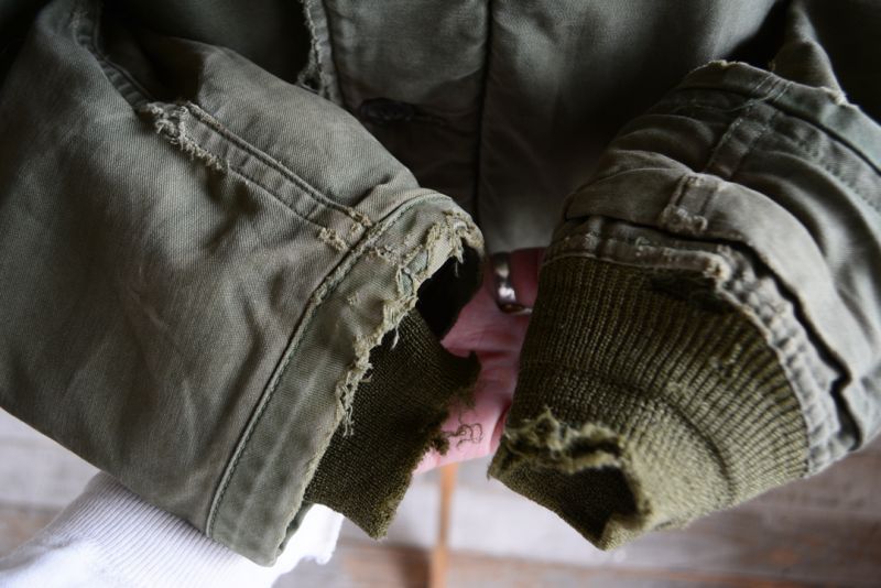 1960s US.NAVY A-2 バックステンシルデッキジャケット 初期型 実寸L