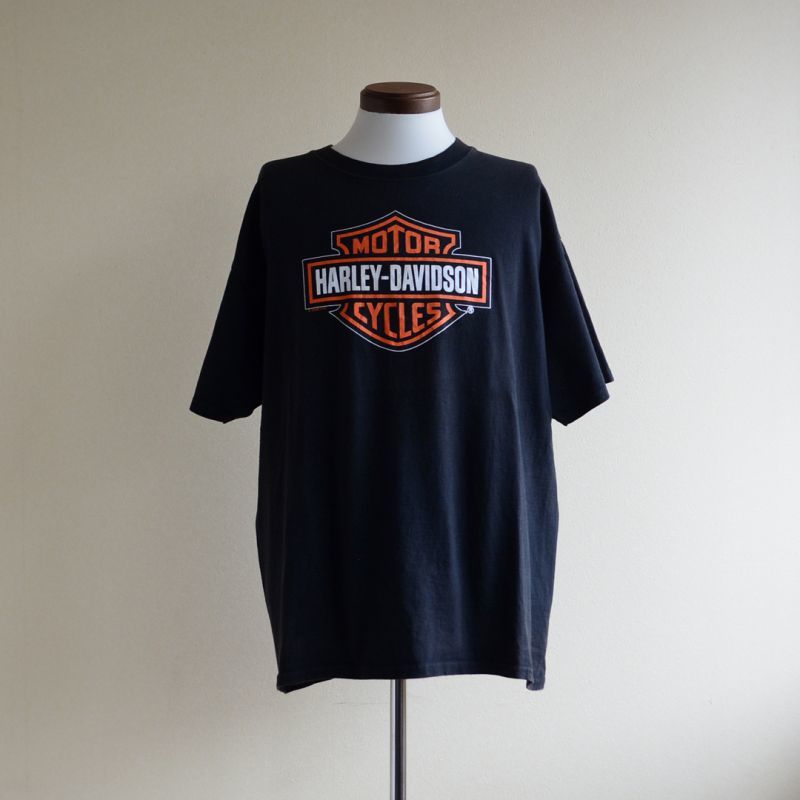 【たったこれ】 Harley Davidson - 《カラー》Harley-Davidson 緑Tシャツ XL デカロゴの うございま 