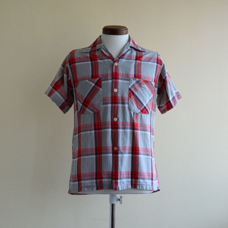 1950s PENNEY'S TOWNCRAFT オープンカラーシャツ　COTTON　表記S