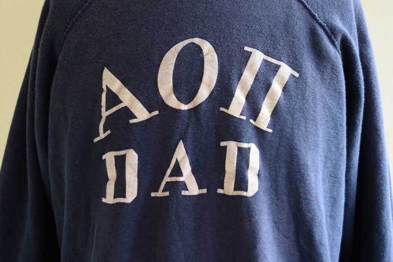 1960s フロッキースウェット AOΠ DAD 実寸ML - 古着屋HamburgCafe