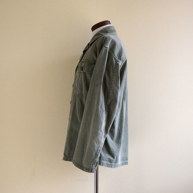 1940-50s US.ARMY M-47 HBTユーティリティシャツ 実寸M - 古着屋