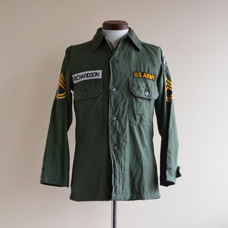 1960s US.ARMY ユーティリティシャツ OG107 2nd 表記13 1/2 - 古着屋 