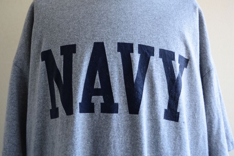 s The Cotton Exchange US.NAVYロゴ プリントTシャツ 表記XXL