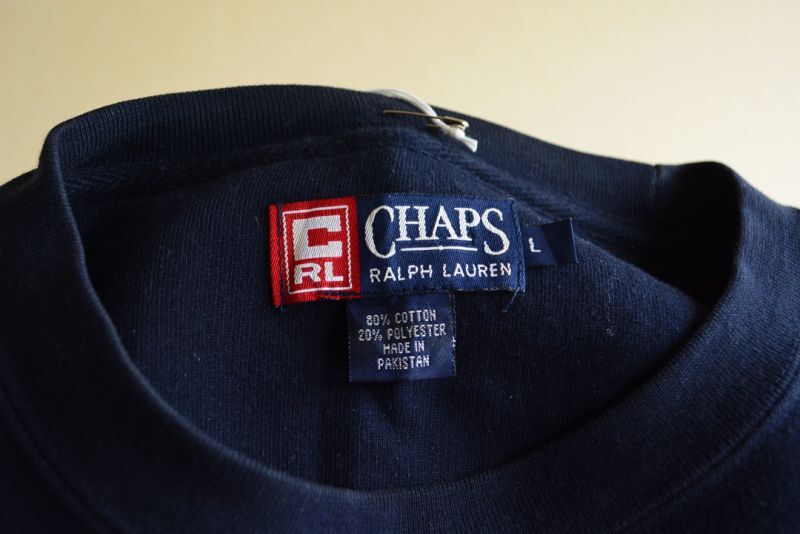 CHAPS RALPH LAUREN ロゴプリントスウェット 表記L - 古着屋HamburgCafe