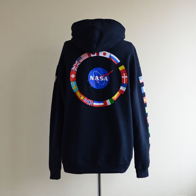ヴィンテージ】NASA フロントプリントパーカースウェットusedAS66