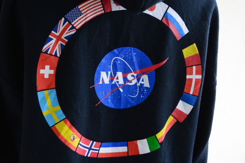 NASA スウェットパーカー 表記L - 古着屋HamburgCafe