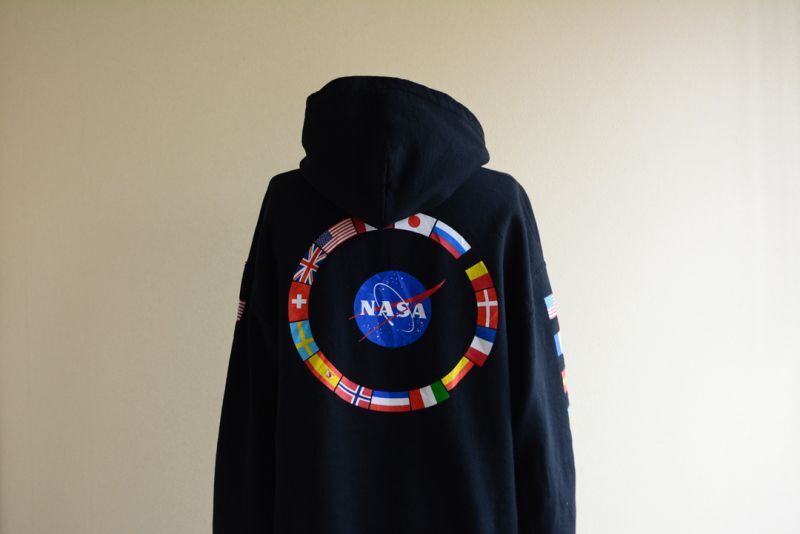 NASA スウェットパーカー 表記L - 古着屋HamburgCafe