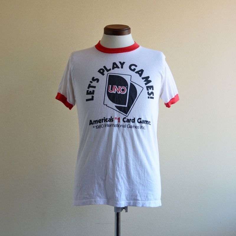 1980s UNO リンガーTシャツ　SCREEN STARS　表記M