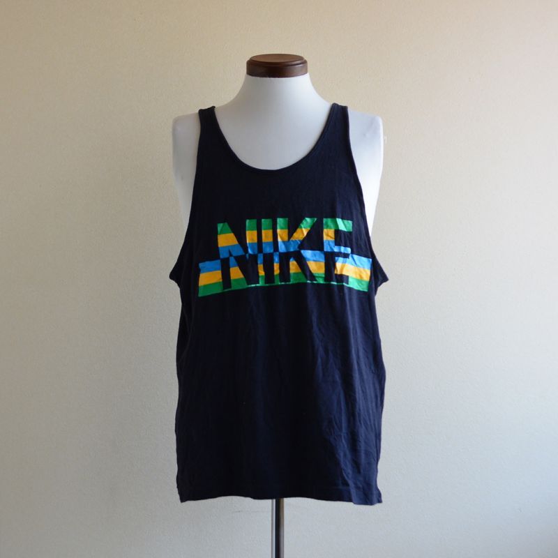 1980s NIKE タンクトップ ”紺タグ” 表記XL - 古着屋HamburgCafe