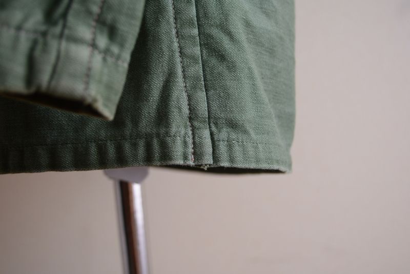 60s 米軍 初期型 OG107 コットン ユーティリティ シャツ 1st 後期 60's U.S.ARMY OG107 コットンサテンユーティリティーシャツ 1st