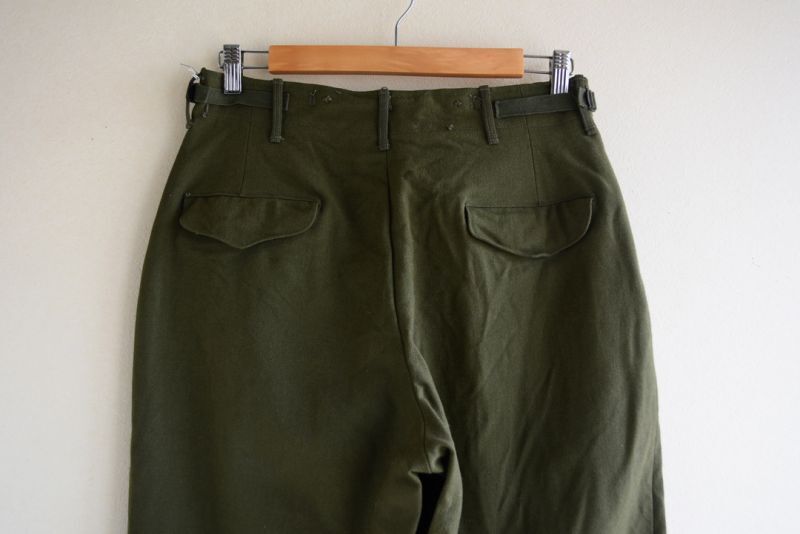 1950s US.ARMY M-51ウールパンツ 表記SMALL-REGULAR - 古着屋HamburgCafe