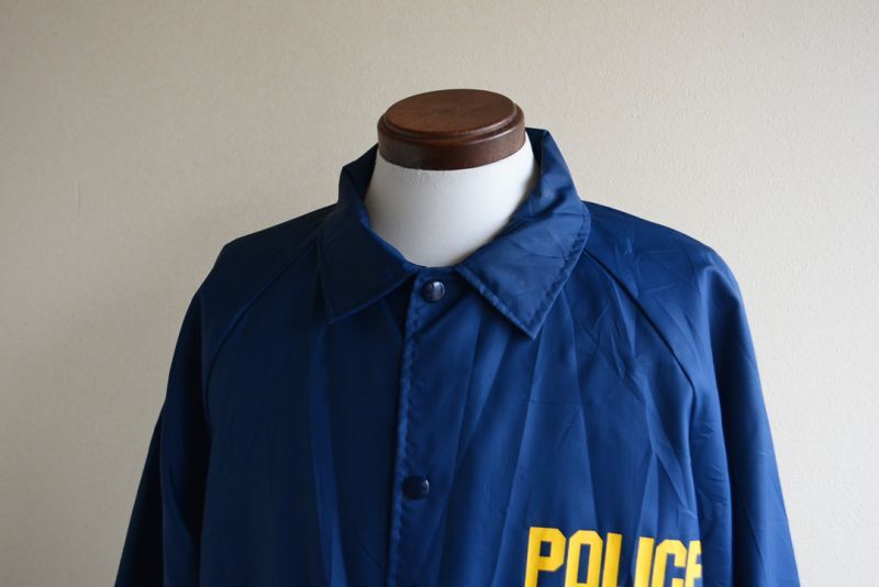 1990s POLICE ナイロンコーチジャケット MADE IN USA 表記XL - 古着屋