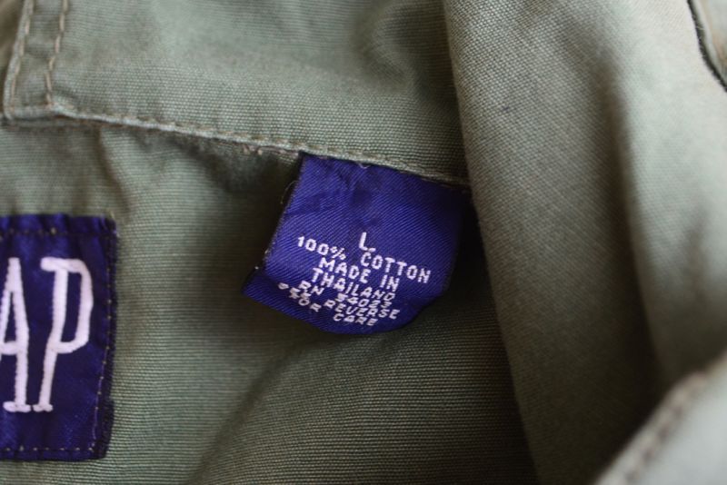 1990s GAP コットンアノラックパーカー 表記L - 古着屋HamburgCafe