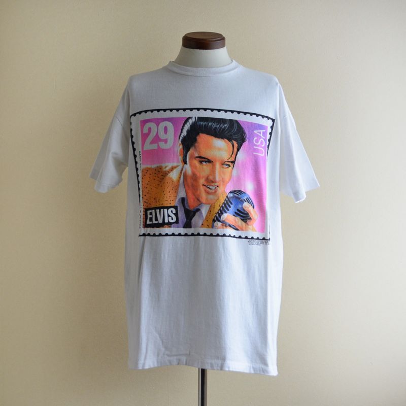 1990s ELVIS 29￠Stamp Tシャツ　MADE IN USA　表記ONE SIZE FITS MOST(実寸L)