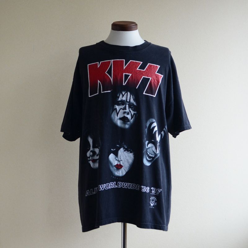 KISS ALIVE/WORLD WIDE '96 '97 ロングTシャツBLACKPINK