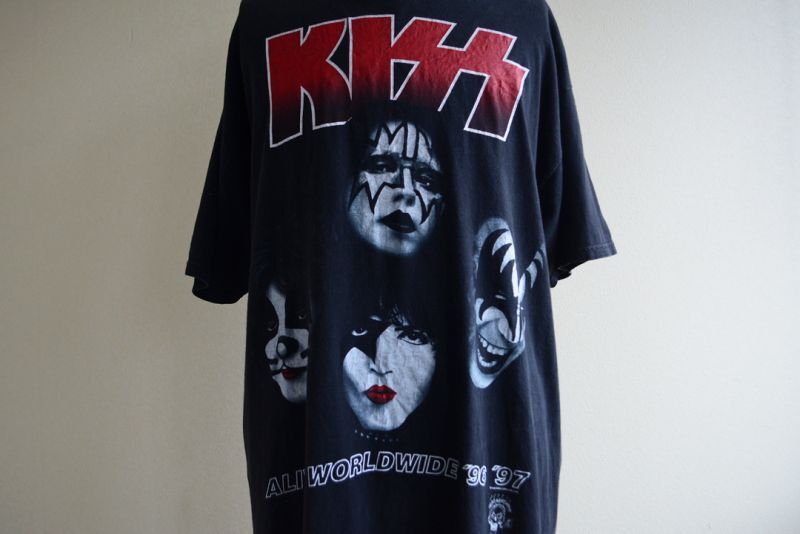 1990s KISS ALIVE/WORLDWIDE TOUR Tシャツ 表記XL - 古着屋HamburgCafe