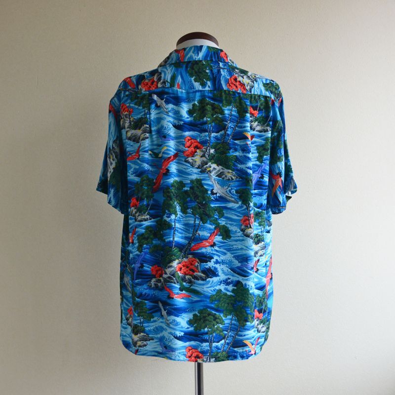 50s 60s Tahiti SHIRT-JAC レーヨンアロハシャツ 15M