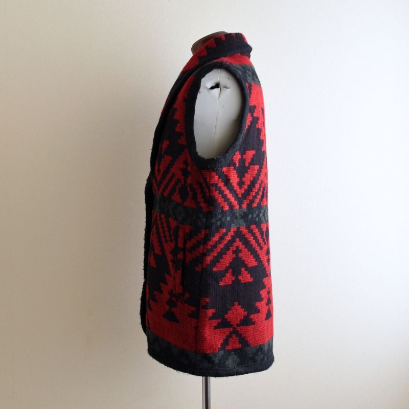 1990s Woolrich ネイティブ柄ウールラグベスト 