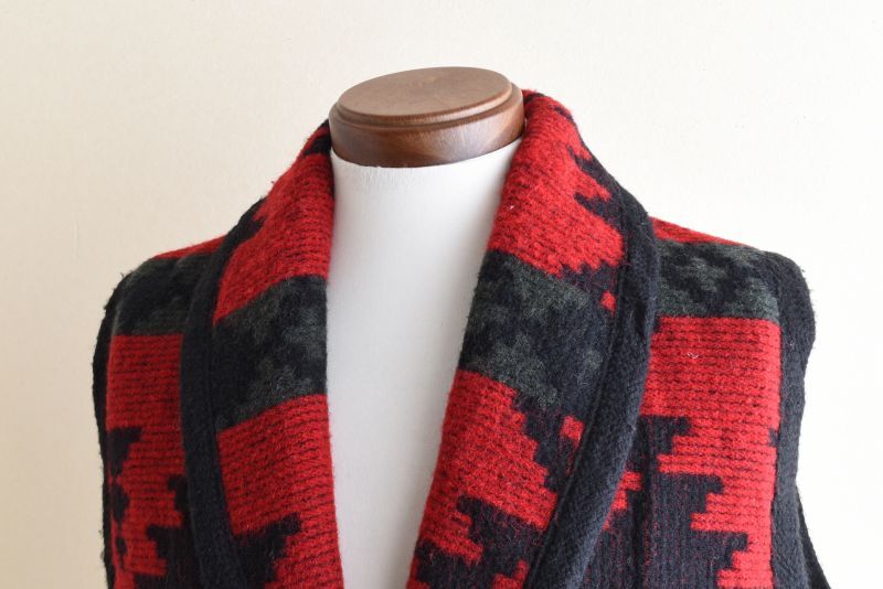 1990s Woolrich ネイティブ柄ウールラグベスト 