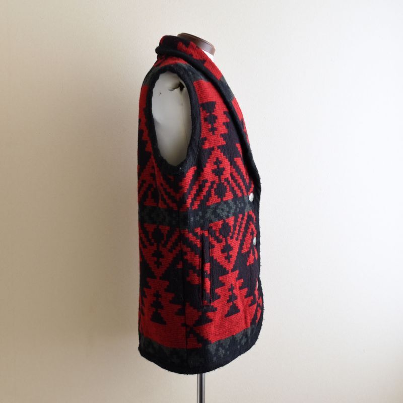 1990s Woolrich ネイティブ柄ウールラグベスト 