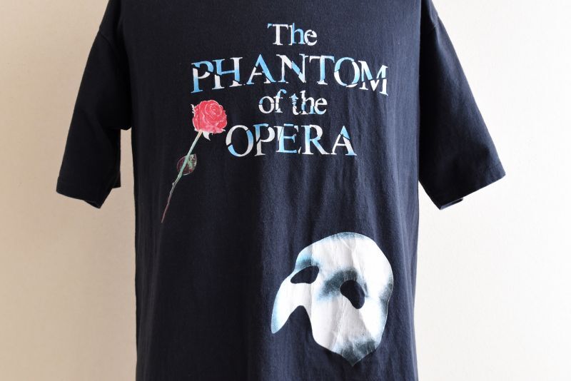 90s The phantom of the opera オペラ座の怪人Tシャツ約745cm身幅 - T