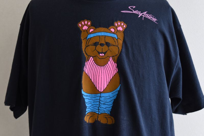 1980s クマさんエアロビTシャツ 