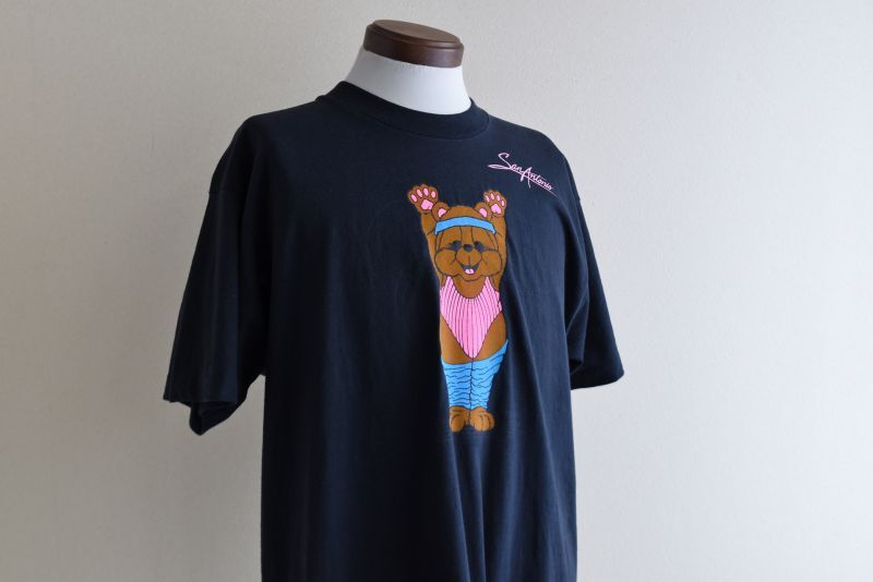 1980s クマさんエアロビTシャツ 