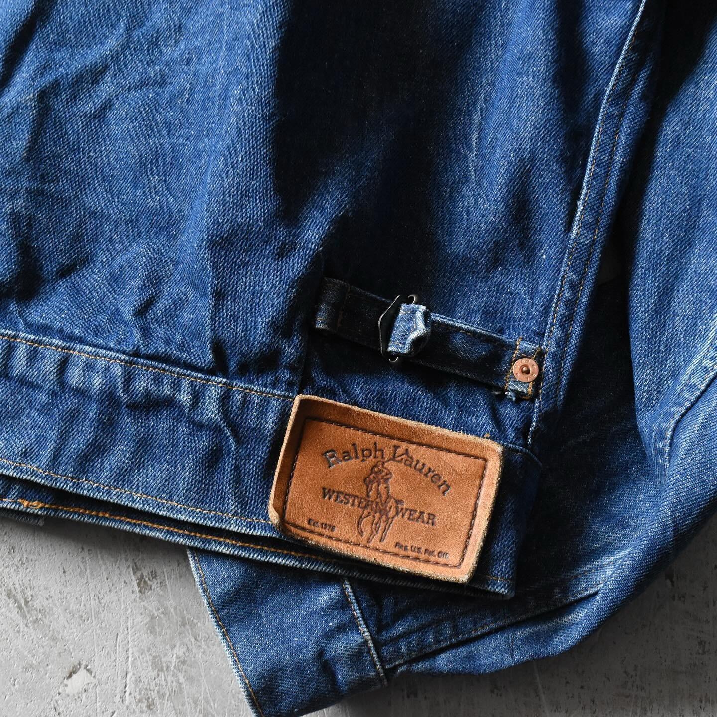 1970-80s RALPH LAUREN WESTERN WEAR デニムジャケット 表記