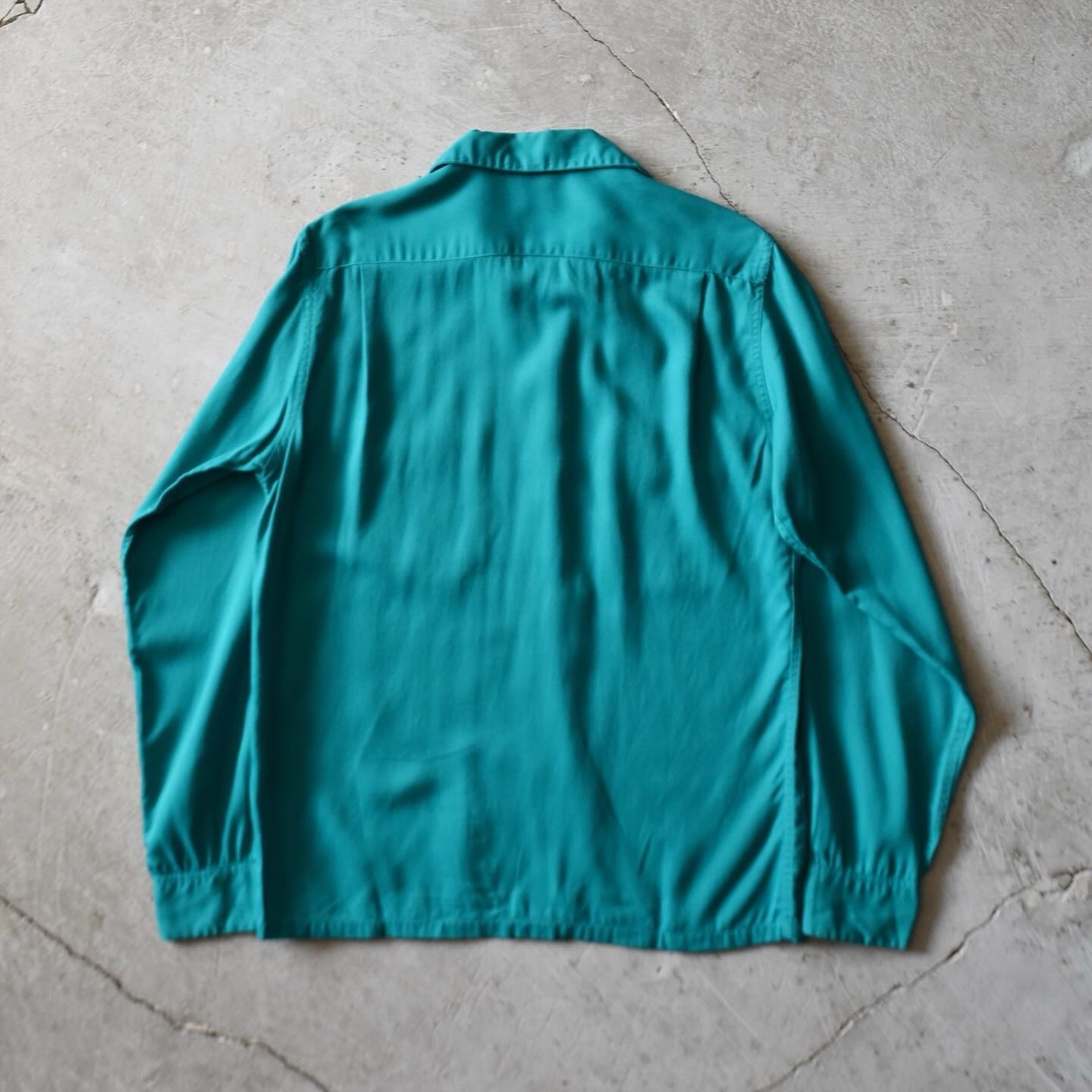 トップス 50s towncraft rayon gabardine shits 1950s TOWNCRAFT レーヨンギャバジンシャツ 